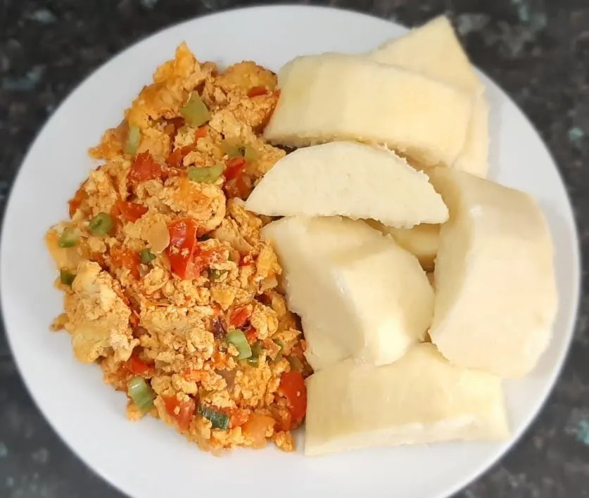 Boiled Yam and Egg